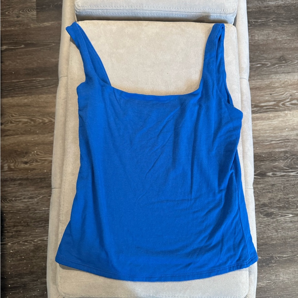 Blue Women's Tank Top - Picture 2 of 3
